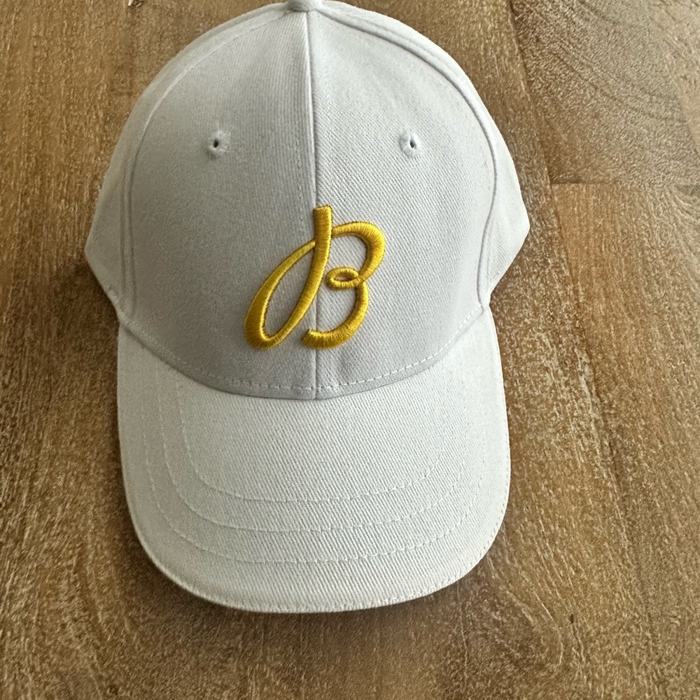 Breitling White Cap with Gold Logo